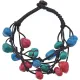Плетеный браслет с цветной бирюзой BJBS-196-2