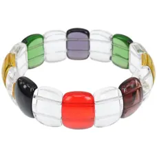 Браслет со стеклянными пластинами, 17мм BS437