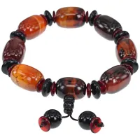 Четки-браслет с Гуру-бусиной, натуральный агат BJBS-199-05