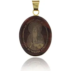 Именная иконка из обсидиана 27x22мм Елизавета IK003-057