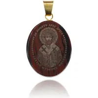 Именная иконка из обсидиана 27x22мм Филипп IK003-115