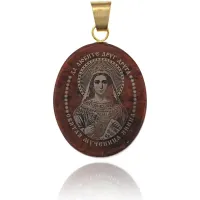 Именная иконка из обсидиана 27x22мм Янина IK003-123