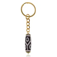 Брелок с 6-глазой бусиной Дзи DZBK-016