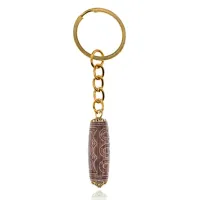 Брелок с 5-глазой бусиной Дзи DZBK-022