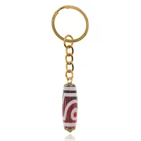 Брелок с 2-глазой бусиной Дзи DZBK-026