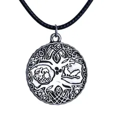 Кулон-амулет Дерево жизни со шнурком 2,8см AC055