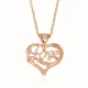 Кулон Love с цепочкой 3х2,7см, цвет золот. BJK113