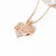 Кулон Love с цепочкой 3х2,7см, цвет золот. BJK113