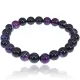 Браслет из натурального камня Фиолетовый агат, 8мм BJBS-185