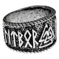 Кольцо Валькнут с рунами, размер 8 KL136-8