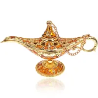Сувенир Лампа Аладдина, 11,5х4х6,5см, цвет желто-золотой ST002-1