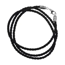 Шнурок православный для крестика или ладанки, цвет чёрный SH019