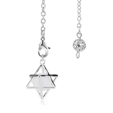 Маятник для биолокации Меркаба с горным хрусталем BLM004-8