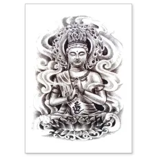 Временная татуировка Будда, 150х210мм TTWX-016