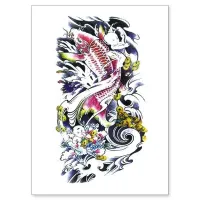 Временная татуировка Карп и Дети, 150х210мм TTWX-017