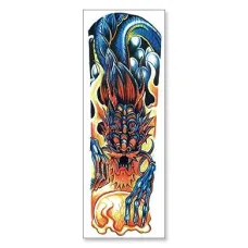 Временная татуировка Синий Дракон, 150х420мм TTWD-004