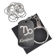 Черный жетон Козерог BKZB-092