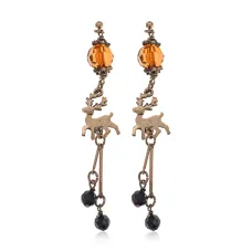 Серьги Олень, 8х1х1см UD305