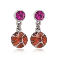 Серьги с кристаллами, 2,5х1х1см UD309