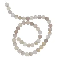 Бусины Серый агат 8мм на нити FB8-046