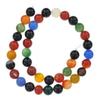 Бусины Цветной агат 10мм на нити FB10-045