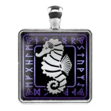 Амулет Кельтский гороскоп - Морской конек ALE756