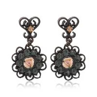 Серьги Роза, 3х1,5х1см UD312