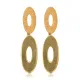 Серьги Овал, 4,5х1х1см UD322