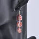 Серьги, 6х1,5х2см, цвет красный UD329-02