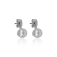 Серьги с жемчугом, 12,5х5х12,5мм UD338