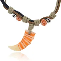 Амулет Рог на шнурке, 3х1см UA031