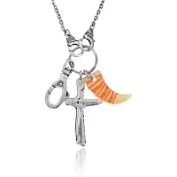 Кулон Рог с набором амулетов на цепочке UA037