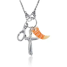 Кулон Рог с набором амулетов на цепочке UA037