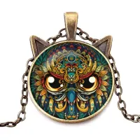 Кулон с цепочкой Сова ALK732