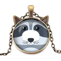 Кулон с цепочкой Енот ALK739