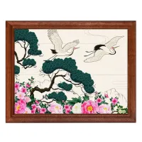 Постер в рамке 22х17см Журавли POSG-0194