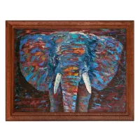 Постер в рамке 22х17см Слон POSG-0195
