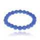 Браслет из натурального камня Лава, 8мм, цвет синий BJBS-310-02