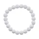Браслет из натурального камня Лава, 8мм, цвет белый BJBS-310-04