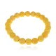 Браслет из натурального камня Лава, 8мм, цвет желтый BJBS-310-05