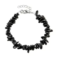 Браслет из натурального камня Черный агат BJBS-312-01