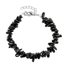 Браслет из натурального камня Черный агат BJBS-312-01