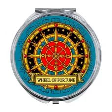 Складное зеркало Tarot - Wheel Of Fortune ZER-0564