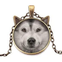 Кулон с цепочкой Хаски ALK703