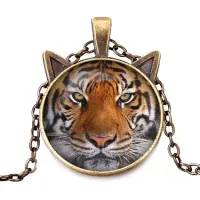 Кулон с цепочкой Тигр ALK706
