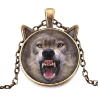 Кулон с цепочкой Волк ALK712