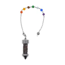 Маятник 7 Чакр, тигровый глаз BLK035-02