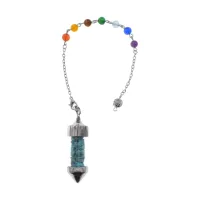 Маятник 7 Чакр, бирюза BLK035-03