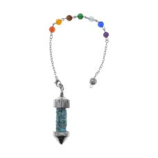 Маятник 7 Чакр, бирюза BLK035-03