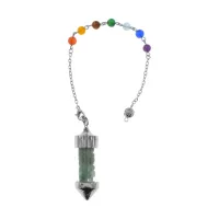 Маятник 7 Чакр, нефрит BLK035-07